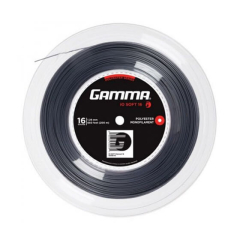 Tennis racket strings Gamma iO Soft Reel 17 (1.23 mm) Grey