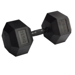 KWell HEX RUBBER DUMBBELL, 1 pcs