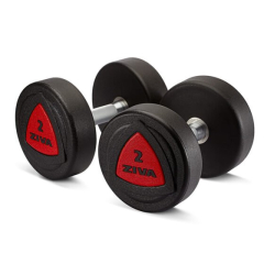 Dumbbell ZIVA professional, urethane, 2 kg (2 pcs)