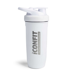 ICONFIT Reforce nerūsējošā tērauda šeikeris 900 ml melnā vai baltā krāsā