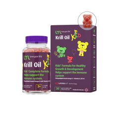 LYL Krill Oil KID 30 želejas lācīši ar omega-3