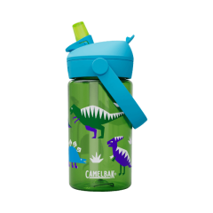 Zila Camelbak Thrive Flip Straw bērnu pudele ar stilīgiem dinozauriem, 0.4L.