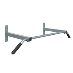 Tuvplāna foto ar Tunturi Pull-Up Bar Wall Connect pelēkā krāsā uz balta fona
