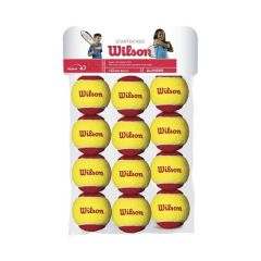TENNIS BALLS WILSON STARTER, 12 GAB.