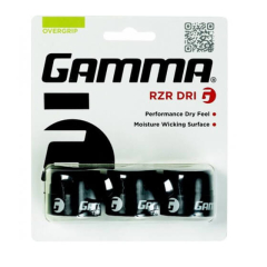 Tennis OVERGRIP Gamma RZR DRI, 3 GAB., Black