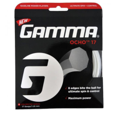 Tennis racket strings GAMMA OCHO SET 17, (WHITE)