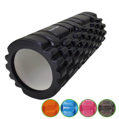 Vingrošanas rullis YOGA FOAM GRID ROLLER 33 cm melns Tunturi muskuļu masāžai