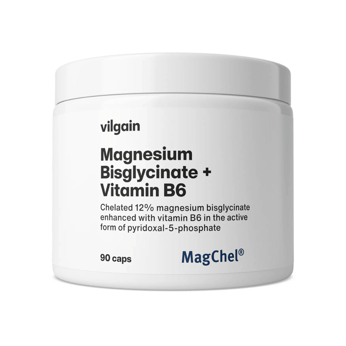 Magnesium Bisglycinate with Vitamin B6, 90 capsules, Vilgain 