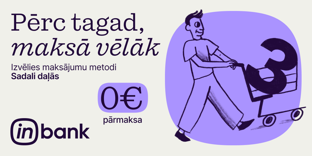 Maksā pa daļām ar Inbank 